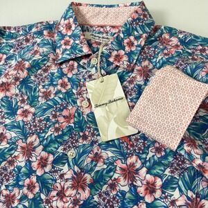 Tommy Bahama Sarasota Stretch Mens XL Floral Flip Cuff Button Down Shirt NEW